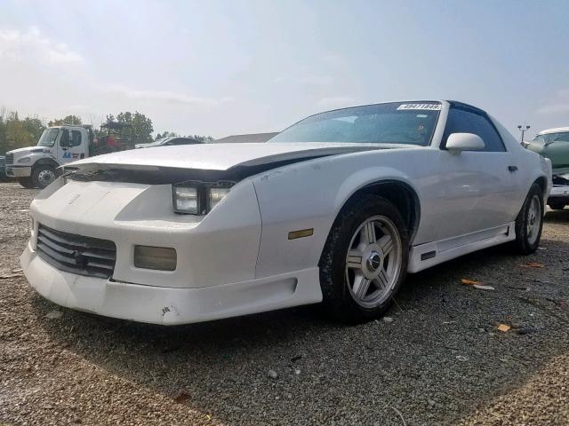 1G1FP23E9NL119964 - 1992 CHEVROLET CAMARO RS WHITE photo 2