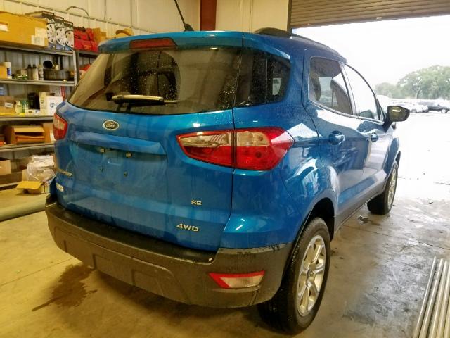 MAJ6P1UL6JC233824 - 2018 FORD ECOSPORT S BLUE photo 4