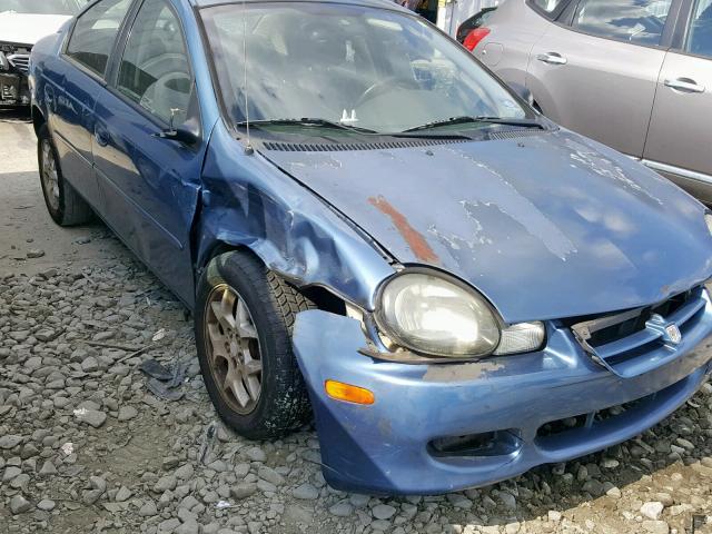 1B3ES56C92D621121 - 2002 DODGE NEON ES BLUE photo 9