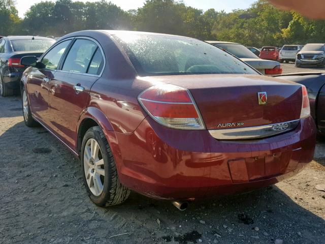 1G8ZV57B49F140795 - 2009 SATURN AURA XR RED photo 3