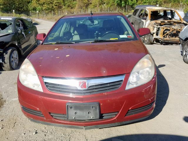 1G8ZV57B49F140795 - 2009 SATURN AURA XR RED photo 9