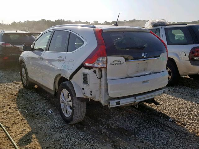 5J6RM3H71DL021548 - 2013 HONDA CR-V EXL WHITE photo 3