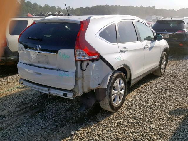 5J6RM3H71DL021548 - 2013 HONDA CR-V EXL WHITE photo 4