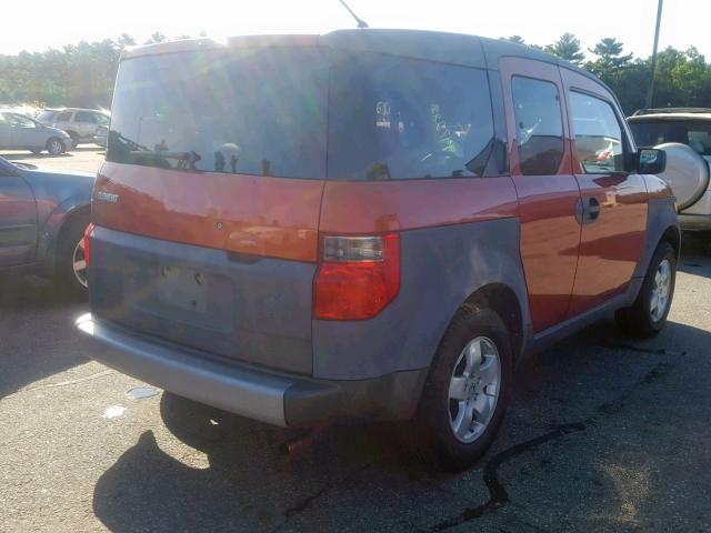 5J6YH18543L011324 - 2003 HONDA ELEMENT EX ORANGE photo 4