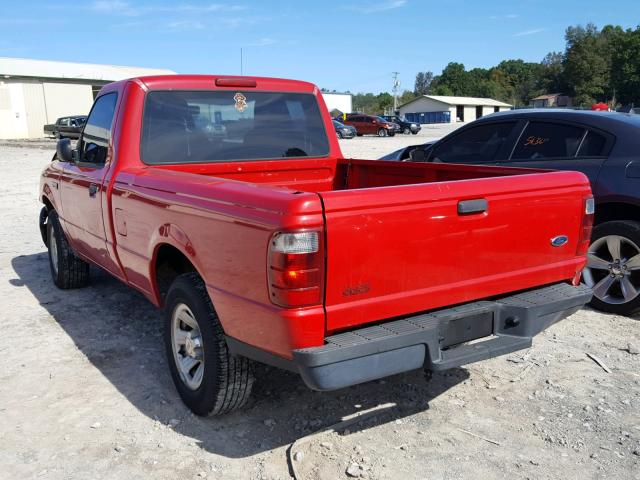 1FTYR10D85PA95004 - 2005 FORD RANGER RED photo 3