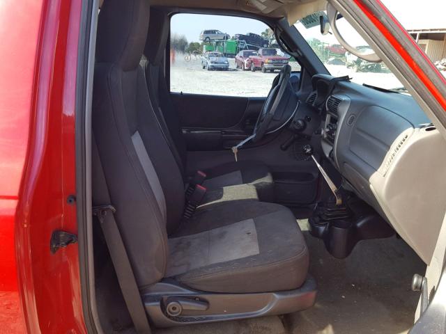 1FTYR10D85PA95004 - 2005 FORD RANGER RED photo 5