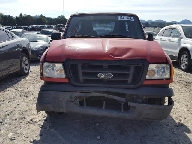 1FTYR10D85PA95004 - 2005 FORD RANGER RED photo 7