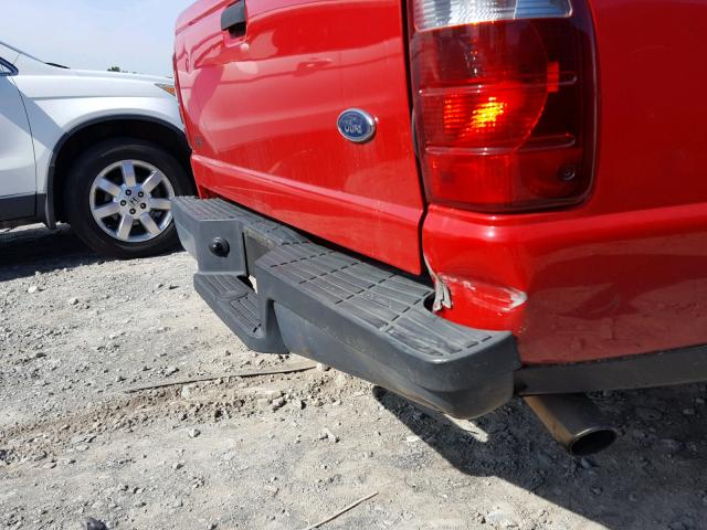 1FTYR10D85PA95004 - 2005 FORD RANGER RED photo 9