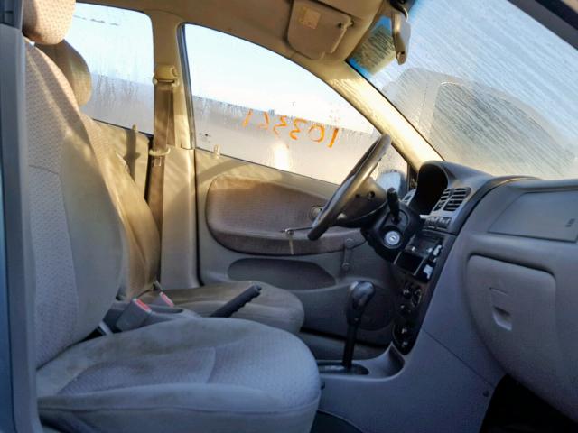 KNADC123226091257 - 2002 KIA RIO BLUE photo 5