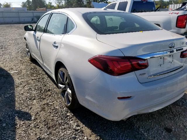 JN1BY1PRXFM831232 - 2015 INFINITI Q70L 3.7 WHITE photo 3