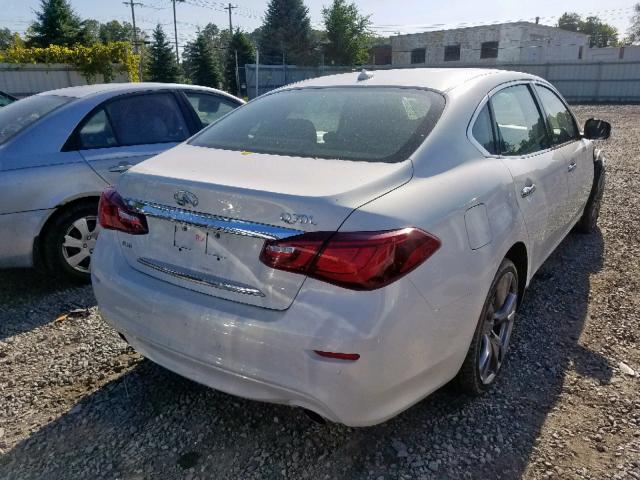 JN1BY1PRXFM831232 - 2015 INFINITI Q70L 3.7 WHITE photo 4