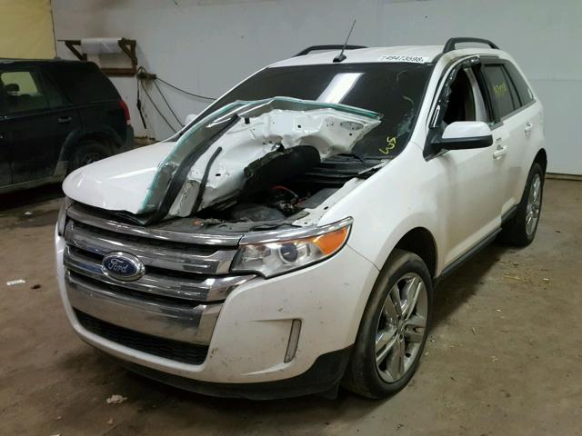 2FMDK3KC8BBB54442 - 2011 FORD EDGE LIMIT WHITE photo 2