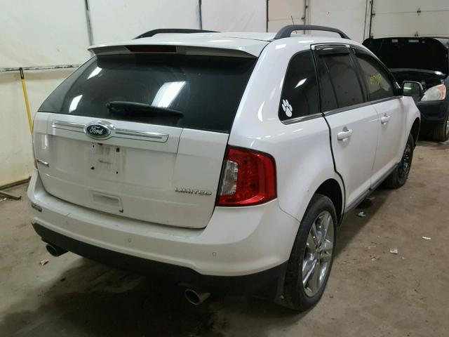 2FMDK3KC8BBB54442 - 2011 FORD EDGE LIMIT WHITE photo 4