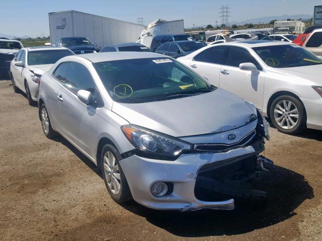 KNAFX6A8XE5237857 - 2014 KIA FORTE EX SILVER photo 1