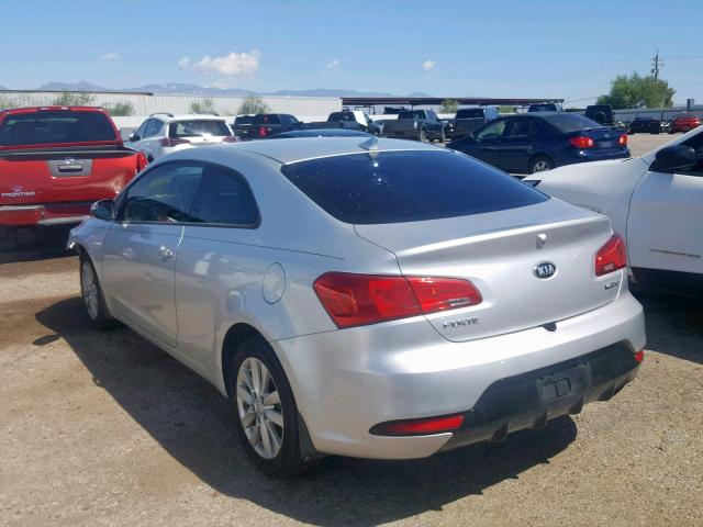 KNAFX6A8XE5237857 - 2014 KIA FORTE EX SILVER photo 3