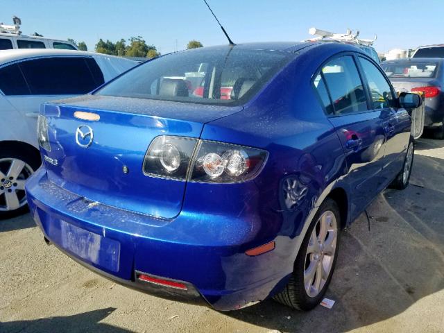 JM1BK324771681721 - 2007 MAZDA 3 S BLUE photo 4