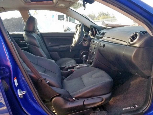 JM1BK324771681721 - 2007 MAZDA 3 S BLUE photo 5