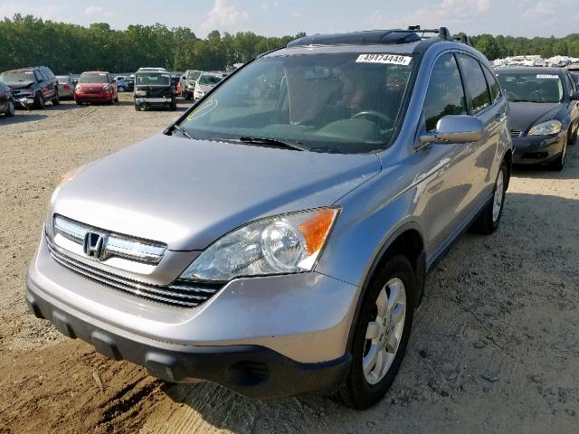 JHLRE38797C011604 - 2007 HONDA CR-V EXL SILVER photo 2