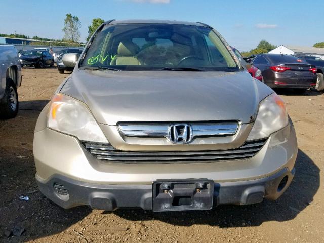 JHLRE48707C011805 - 2007 HONDA CR-V EXL GOLD photo 9