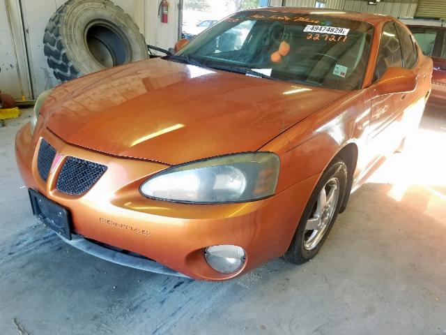 2G2WS522841227211 - 2004 PONTIAC GRAND PRIX ORANGE photo 2