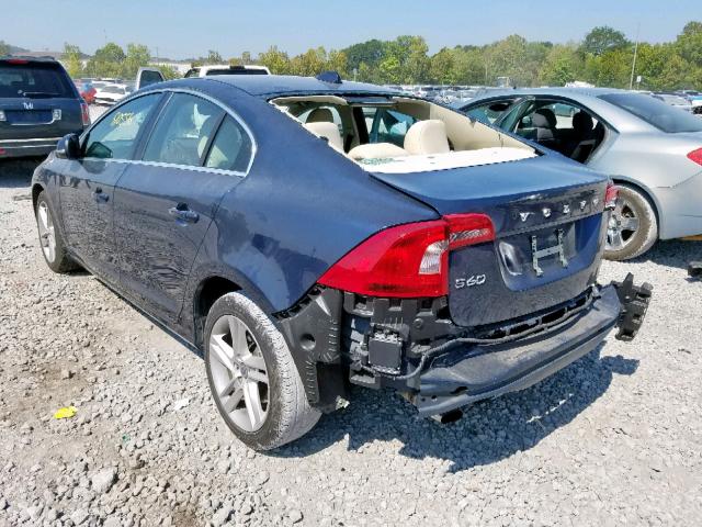 YV140MFKXF1346961 - 2015 VOLVO S60 PREMIE BLUE photo 3