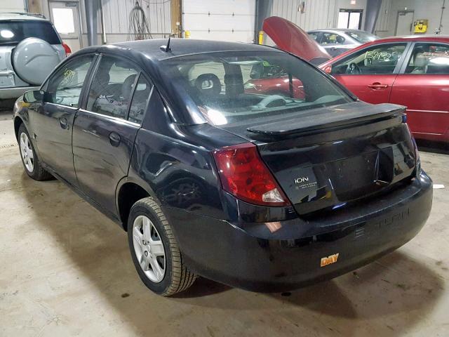 1G8AJ55F76Z205440 - 2006 SATURN ION LEVEL BLACK photo 3
