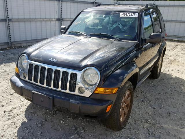 1J4GL58K65W548009 - 2005 JEEP LIBERTY LI BLACK photo 2