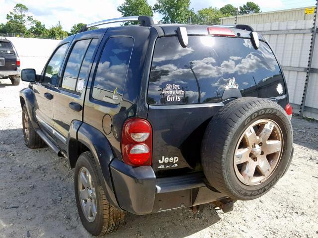 1J4GL58K65W548009 - 2005 JEEP LIBERTY LI BLACK photo 3