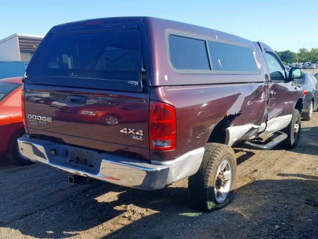 3D7KU26D94G117022 - 2004 DODGE RAM 2500 S Tünd qırmızı foto 4