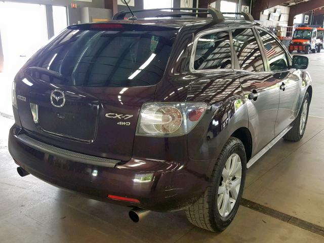 JM3ER29LX80211911 - 2008 MAZDA CX-7 PURPLE photo 4