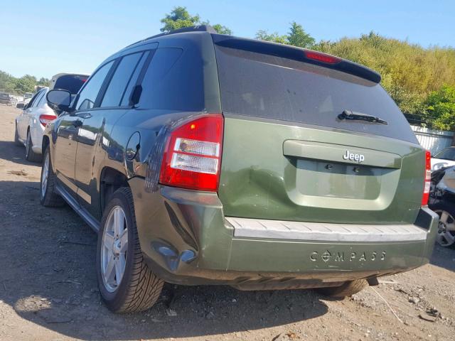 1J8FT47W97D119177 - 2007 JEEP COMPASS GREEN photo 3