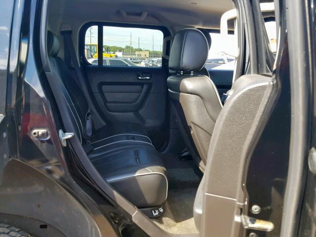 5GTDN136768188995 - 2006 HUMMER H3 BLACK photo 6