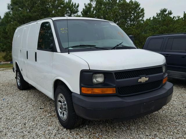 1GCSGAFXXC1118683 - 2012 CHEVROLET EXPRESS G1 WHITE photo 1