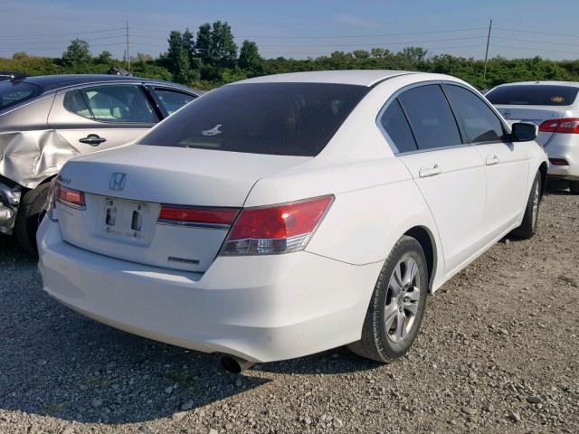 1HGCP2F62BA029921 - 2011 HONDA ACCORD SE WHITE photo 4