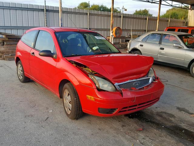 1FAFP31N77W112390 - 2007 FORD FOCUS ZX3 RED photo 1