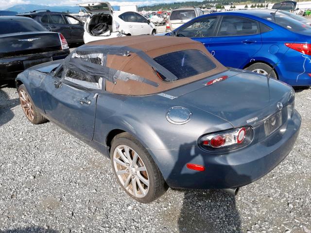 JM1NC25F770123942 - 2007 MAZDA MX-5 MIATA GRAY photo 3