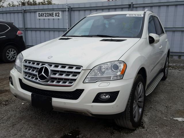 4JGBB86E19A487183 - 2009 MERCEDES-BENZ ML 350 WHITE photo 2