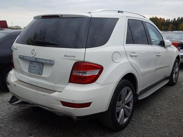 4JGBB86E19A487183 - 2009 MERCEDES-BENZ ML 350 WHITE photo 4