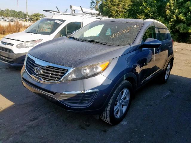 KNDPB3A28C7320219 - 2012 KIA SPORTAGE B BLUE photo 2