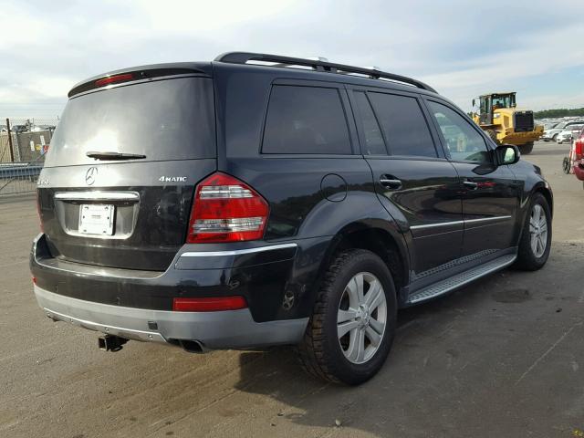 4JGBF71E17A217972 - 2007 MERCEDES-BENZ GL450 BLACK photo 4