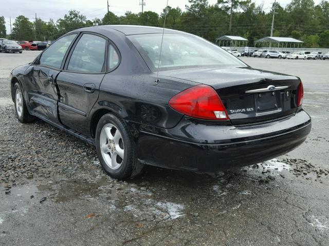 1FAFP55U31A226825 - 2001 FORD TAURUS SES BLACK photo 3