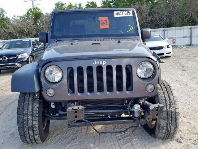 1C4AJWAGXGL205284 - 2016 JEEP WRANGLER S GRAY photo 9