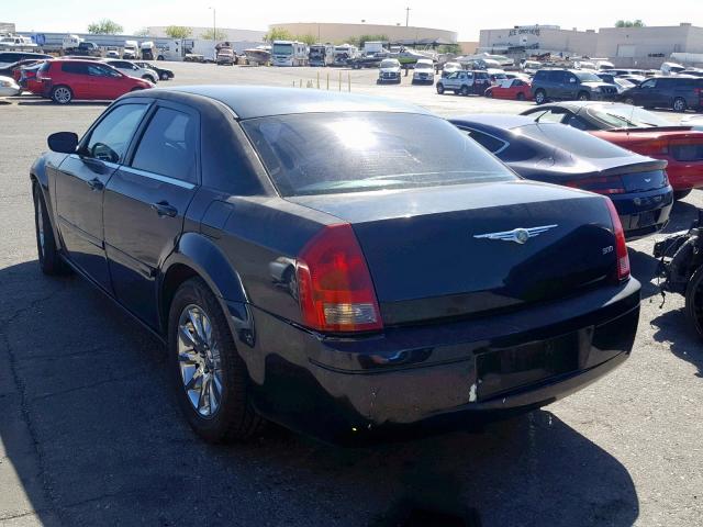 2C3KA43R76H505808 - 2006 CHRYSLER 300 BLACK photo 3