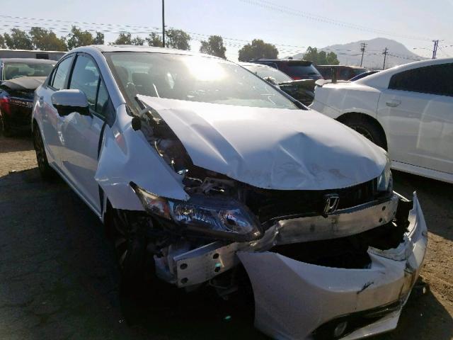 19XFB2F97EE214388 - 2014 HONDA CIVIC EXL WHITE photo 1