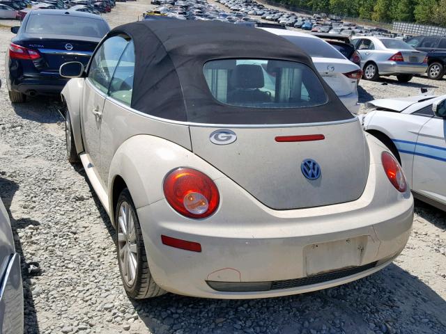 3VWRG3AL2AM008464 - 2010 VOLKSWAGEN NEW BEETLE კრემისფერი ფოტო 3