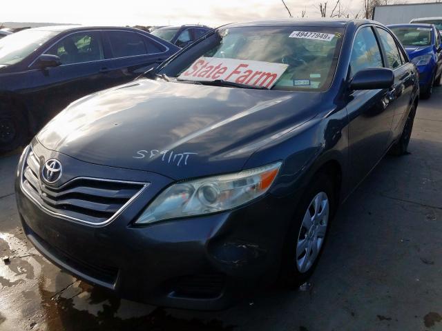 4T4BF3EK1BR136315 - 2011 TOYOTA CAMRY BASE GRAY photo 2