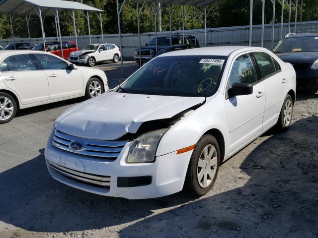 3FAHP06Z77R101640 - 2007 FORD FUSION S WHITE photo 2