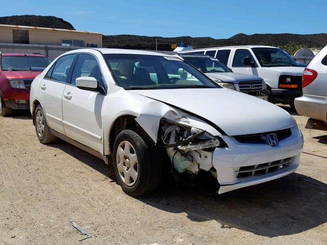 1HGCM56465L005414 - 2005 HONDA ACCORD LX WHITE photo 1