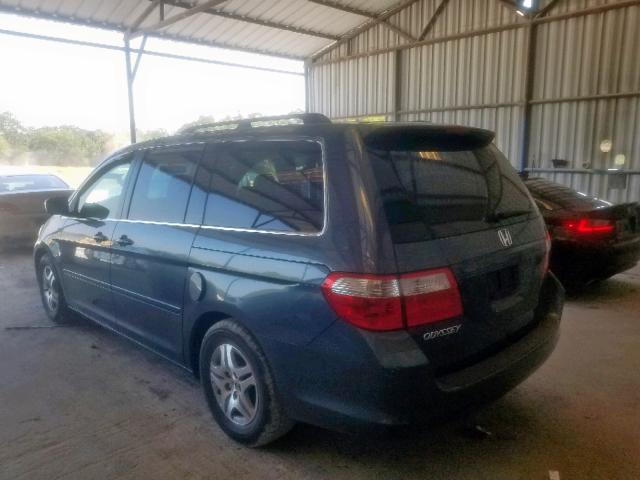 5FNRL38646B456084 - 2006 HONDA ODYSSEY EX CHARCOAL photo 3