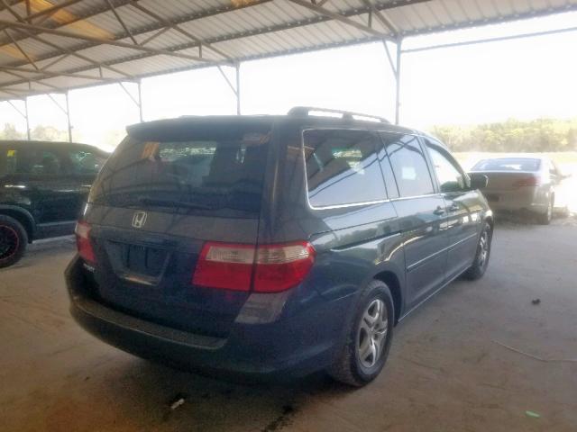 5FNRL38646B456084 - 2006 HONDA ODYSSEY EX CHARCOAL photo 4